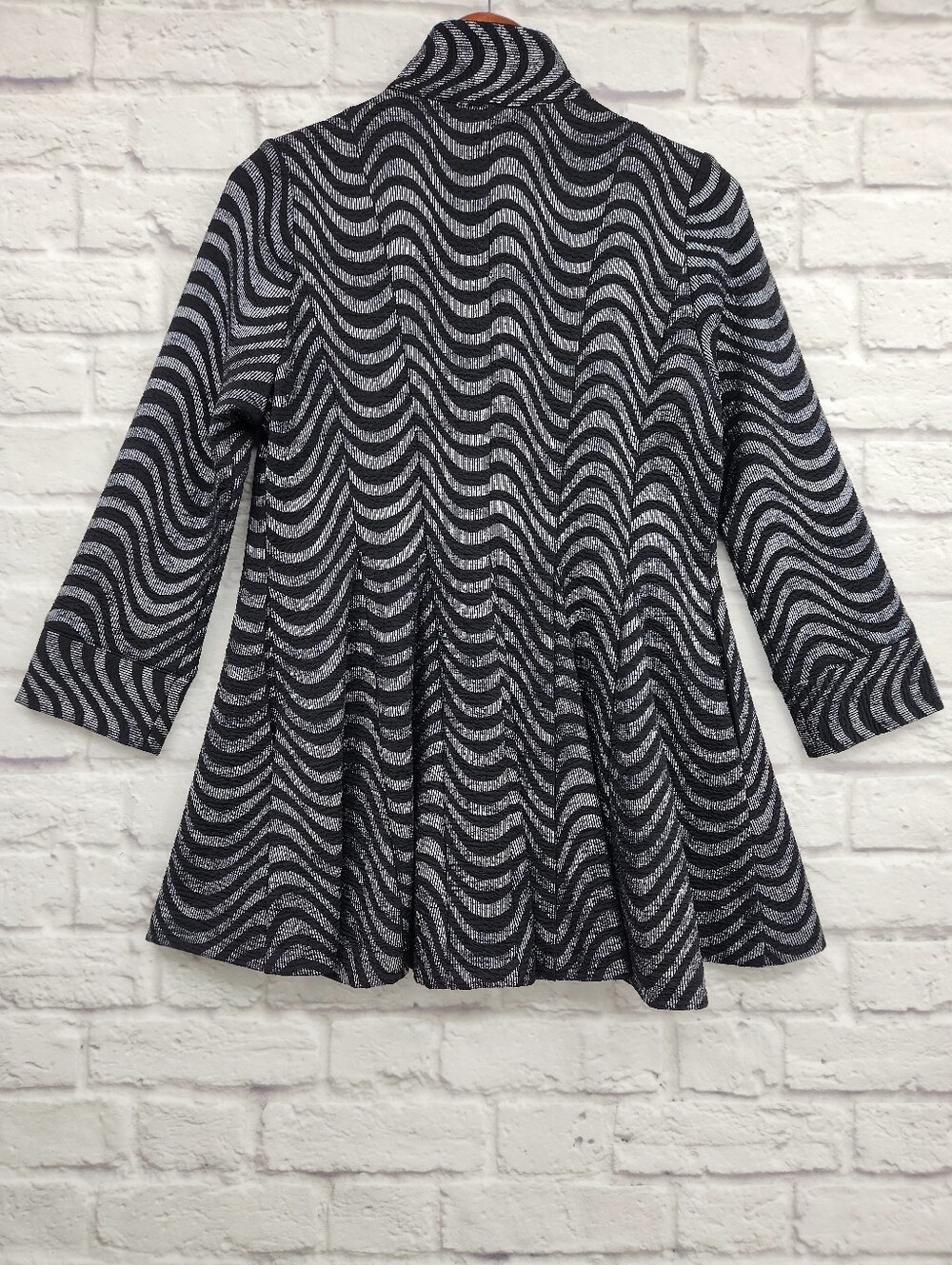 IC by Connie K Textured Zip Front Swing Jacket Size Small  Lagenlook Art to Wear - Picture 7 of 11